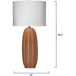 Beckham 36.5 Inch 150.00 Watt Tan Table Lamp Portable Light -Jamie Young Co Shop 1beck tlca 2