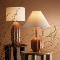 Beckham 36.5 Inch 150.00 Watt Tan Table Lamp Portable Light -Jamie Young Co Shop 1beck tlca 4