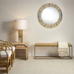 Cloudscape 33 Inch 150.00 Watt Taupe & Slate Lacquer W/ Antique Gold Leafed Metal Table Lamp Portable Light 9 Cloudscape 33 Inch 150.00 Watt Taupe & Slate Lacquer W/ Antique Gold Leafed Metal Table Lamp Portable Light -Jamie Young Co Shop 1clou tlta 4