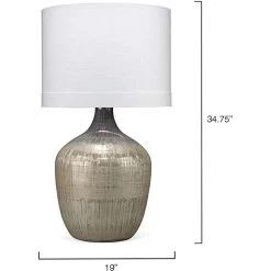 Damsel 35 Inch 150.00 Watt Etched Mercury Glass Table Lamp Portable Light 6 Damsel 35 Inch 150.00 Watt Etched Mercury Glass Table Lamp Portable Light -Jamie Young Co Shop 1dams tlmg 2