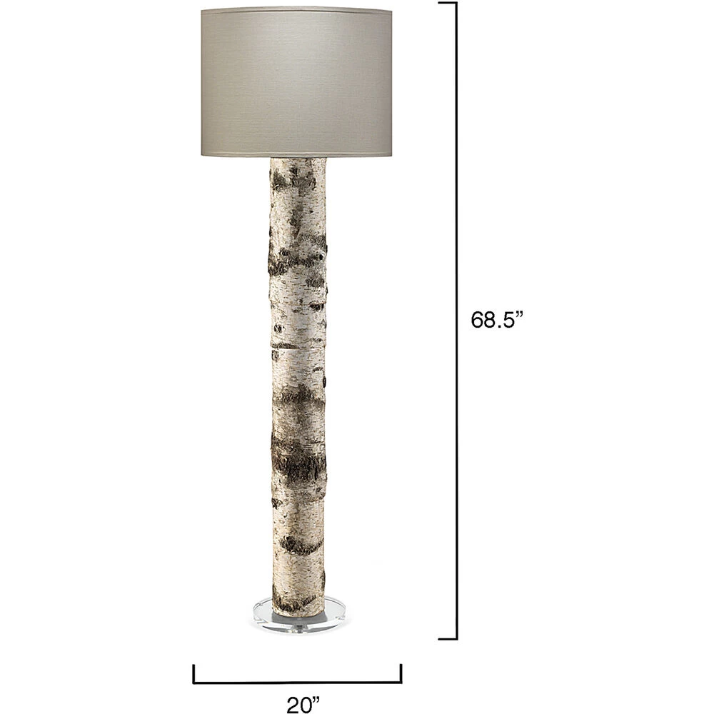 Forrester 69 Inch 150.00 Watt Birch Veneer Floor Lamp Portable Light 3 Forrester 69 Inch 150.00 Watt Birch Veneer Floor Lamp Portable Light - Image 3