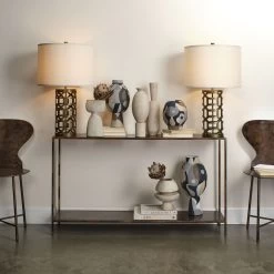 Labyrinth 30 Inch 150.00 Watt Antique Brass Metal Table Lamp Portable Light 9 Labyrinth 30 Inch 150.00 Watt Antique Brass Metal Table Lamp Portable Light -Jamie Young Co Shop 1laby tlab 4