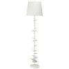 Petals 69 Inch 150 Watt White Gesso Floor Lamp Portable Light