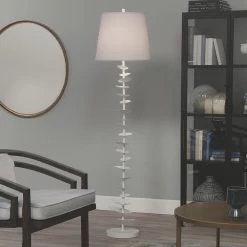 Petals 69 Inch 150 Watt White Gesso Floor Lamp Portable Light -Jamie Young Co Shop 1peta flwh 2