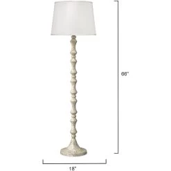 Ornate Pillar 66 Inch 150.00 Watt MOP Floor Lamp Portable Light -Jamie Young Co Shop 1pill flmop 5