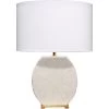 Radiant 27 Inch 150.00 Watt Cream Horn Lacquer W/ Gold Leaf Metal Base Table Lamp Portable Light