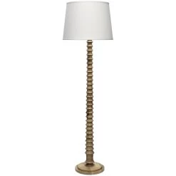 Revolution 63 Inch 150.00 Watt Bleached Wood Floor Lamp Portable Light