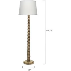 Revolution 63 Inch 150.00 Watt Bleached Wood Floor Lamp Portable Light -Jamie Young Co Shop 1revo flbw 2