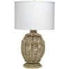 Jute Urn 26 Inch 150.00 Watt Jute Table Lamp Portable Light