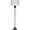 Sheridan 70 Inch 150.00 Watt White Hide & Oil Rubbed Bronze Metal Floor Lamp Portable Light