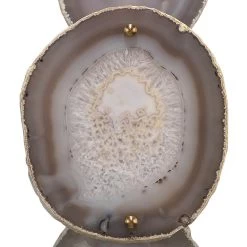 Trinity 25 Inch 40 Watt Pale Lavender Agate & Antique Brass Table Lamp Portable Light -Jamie Young Co Shop 1trin lglv 1