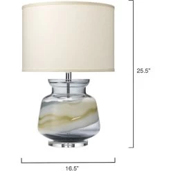 Ursula 26 Inch 150.00 Watt Blue Swirl Glass Table Lamp Portable Light 6 Ursula 26 Inch 150.00 Watt Blue Swirl Glass Table Lamp Portable Light -Jamie Young Co Shop 1ursu tlbl 5