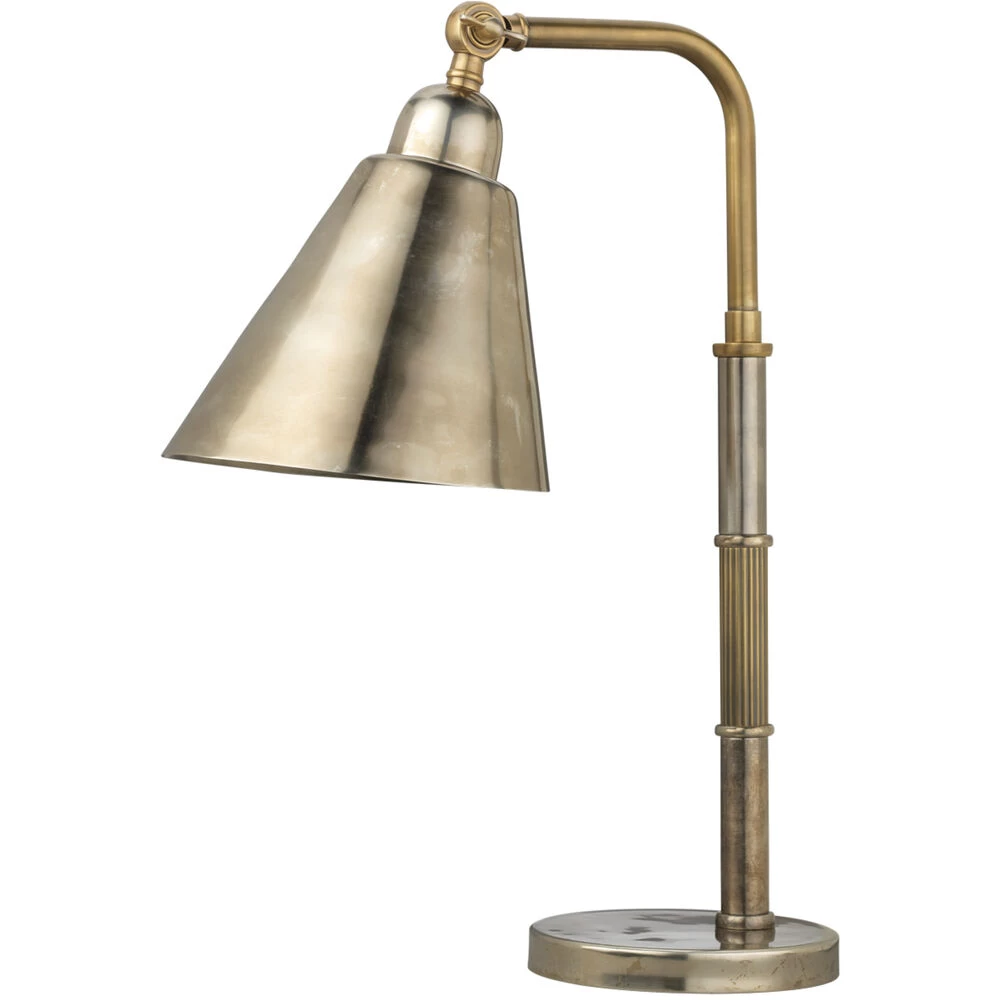 Vilhelm 19 Inch 60.00 Watt Antique Silver And Antique Brass Task Lamp Portable Light 1 Vilhelm 19 Inch 60.00 Watt Antique Silver And Antique Brass Task Lamp Portable Light