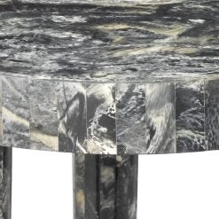 Artemis 20 X 16 Inch Black Resin Side Table -Jamie Young Co Shop 20arte lgbk 3