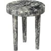 Artemis 16 X 14 Inch Black Resin Side Table