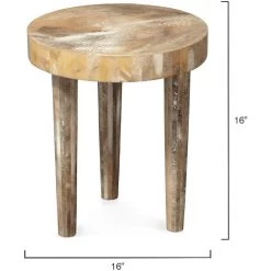 Artemis 16 X 16 Inch Pearl Resin Side Table 7 Artemis 16 X 16 Inch Pearl Resin Side Table -Jamie Young Co Shop 20arte smpe 2
