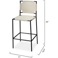 Asher 42 Inch Grey Bar Stool -Jamie Young Co Shop 20ashe bsdg 2