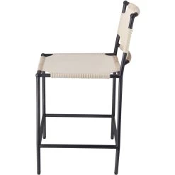 Asher 35 Inch Off-White Leather & Black Metal Counter Stool -Jamie Young Co Shop 20ashe csow 4