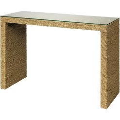 Captain 32 X 18 Inch Natural Console Table