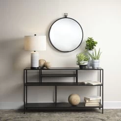 Element Shelved 51 X 14 Inch Black Iron Console Table -Jamie Young Co Shop 20elem cobk 1