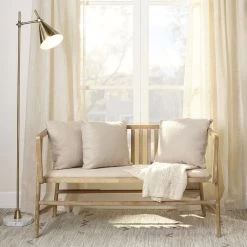 Grayson Off White Linen & Grey Washed Wood Settee -Jamie Young Co Shop 20gray sewna 1