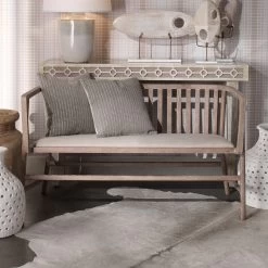 Grayson Off White Linen & Grey Washed Wood Settee -Jamie Young Co Shop 20gray sewna 8