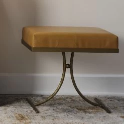 Kai 18 Inch Antique Brass Stool -Jamie Young Co Shop 20kai stooca 4