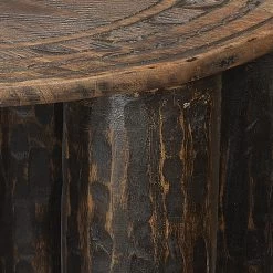 Naga 21.25 Inch Dark Antique Stool -Jamie Young Co Shop 20naga stdk 5