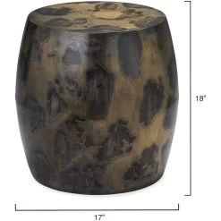 Realm 18 X 17 Inch Acid Washed Metal Side Table -Jamie Young Co Shop 20real staw 2