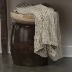 Realm 18 X 17 Inch Acid Washed Metal Side Table -Jamie Young Co Shop 20real staw 4