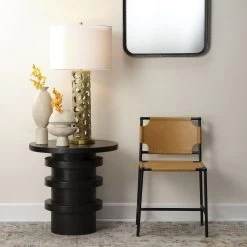 Revolve 24 X 24 Inch Charcoal Side Table -Jamie Young Co Shop 20revo stch 4