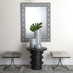 Revolve 24 X 24 Inch Charcoal Side Table -Jamie Young Co Shop 20revo stch 5