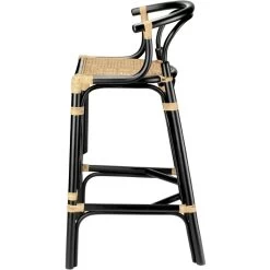 Saltwater 39 Inch Black & Natural Rattan Barstool -Jamie Young Co Shop 20salt bsbk 3