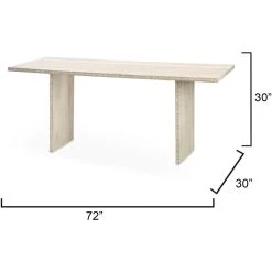 Sama 72 X 30 Inch White Patina Dining Table -Jamie Young Co Shop 20sama dtna 2