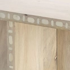 Sama 24 X 20 Inch White Patina Side Table -Jamie Young Co Shop 20sama stna 3