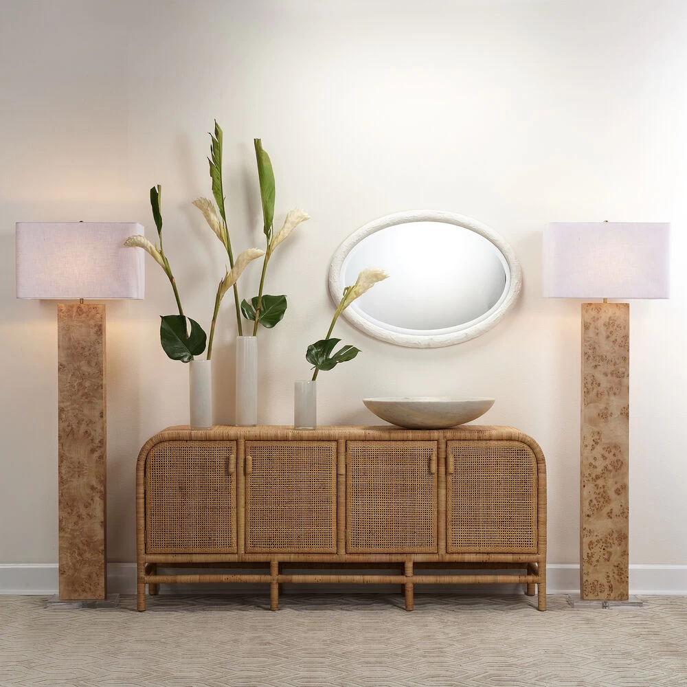 Santa Monica 72 X 18 Inch Natural Rattan Sideboard, Four-Door 2 Santa Monica 72 X 18 Inch Natural Rattan Sideboard, Four-Door - Image 2