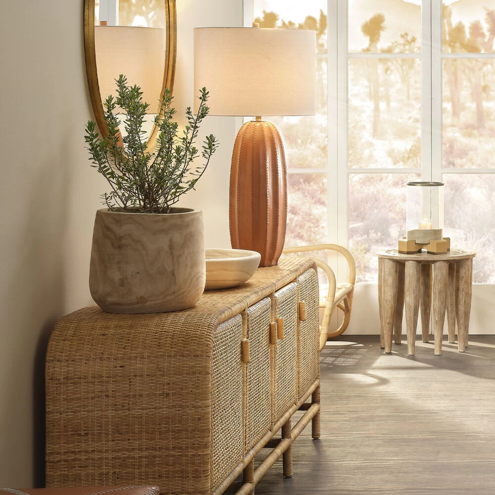 Santa Monica 72 X 18 Inch Natural Rattan Sideboard, Four-Door 7 Santa Monica 72 X 18 Inch Natural Rattan Sideboard, Four-Door - Image 7