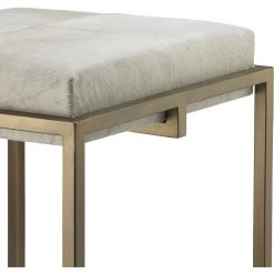 Shelby 30 Inch White Hide & Antique Brass Bar Stool -Jamie Young Co Shop 20shel bswh 1