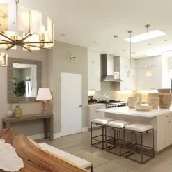 Shelby 27 Inch White Hide & Antique Brass Counter Stool -Jamie Young Co Shop 20shel cswh 4