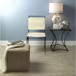 Sweetwater Off White Leather & Black Forged Iron Dining Chair 20 Sweetwater Off White Leather & Black Forged Iron Dining Chair -Jamie Young Co Shop 20swee dcwh 6