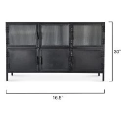 Vitrino 50 Inch Black 6 Door Console -Jamie Young Co Shop 20vitr6 cobk 2
