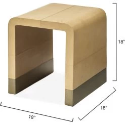 Waterfall 18 X 18 Inch Brown Side Table 6 Waterfall 18 X 18 Inch Brown Side Table -Jamie Young Co Shop 20wate stca 2