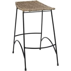 Wing 24 Inch Natural Rattan & Black Steel Counter Stool 6 Wing 24 Inch Natural Rattan & Black Steel Counter Stool -Jamie Young Co Shop 20wing csna 3