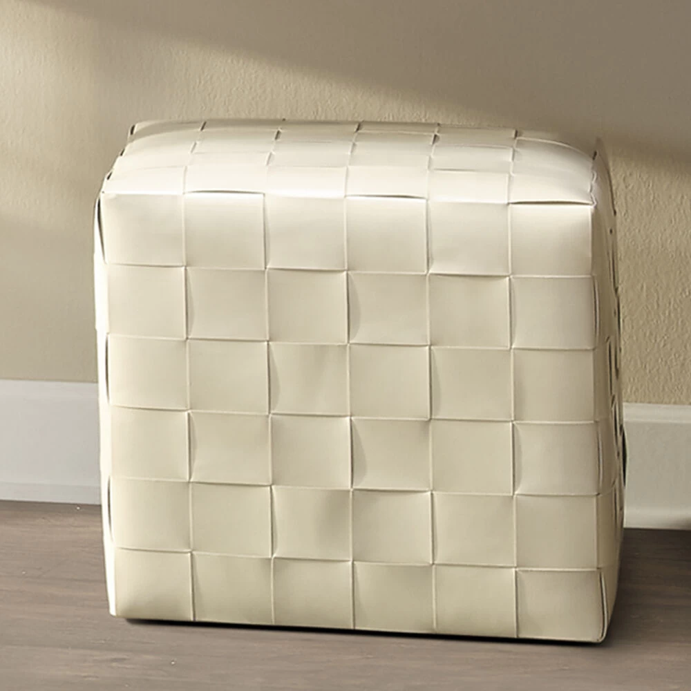 Ottoman 18 Inch Cream Ottoman 2 Ottoman 18 Inch Cream Ottoman - Image 2