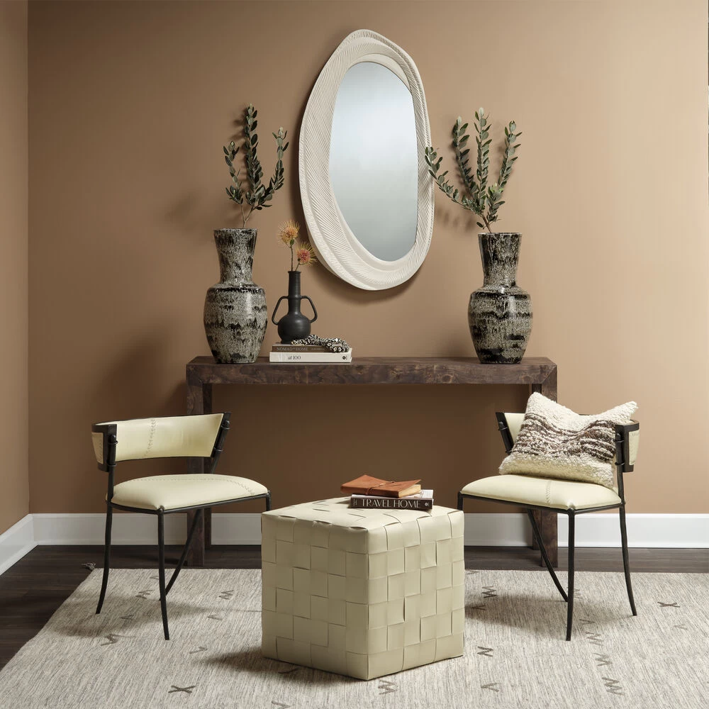 Ottoman 18 Inch Cream Ottoman 5 Ottoman 18 Inch Cream Ottoman - Image 5