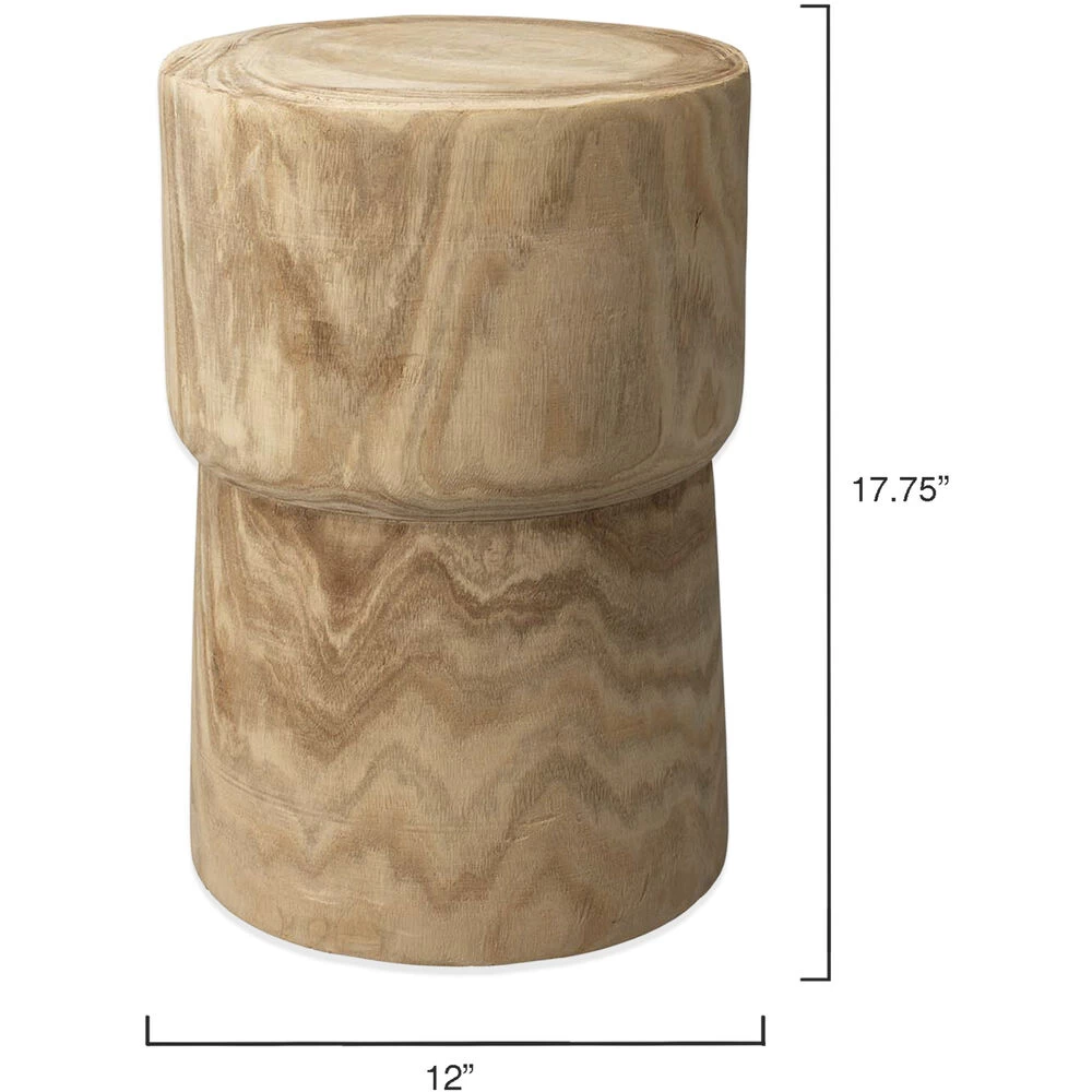 Yucca 17.75 X 12 Inch Natural Wood Side Table 3 Yucca 17.75 X 12 Inch Natural Wood Side Table - Image 3