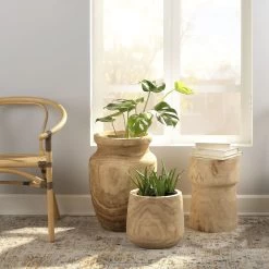 Yucca 17.75 X 12 Inch Natural Wood Side Table 15 Yucca 17.75 X 12 Inch Natural Wood Side Table -Jamie Young Co Shop 20yucc stwd 6