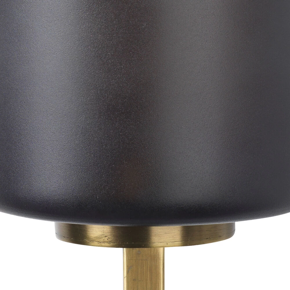 Blueprint 1 Light 5 Inch Antique Brass & Grey Frosted Glass Wall Sconce Wall Light 3 Blueprint 1 Light 5 Inch Antique Brass & Grey Frosted Glass Wall Sconce Wall Light - Image 3