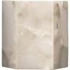 Borealis 1 Light 7 Inch Alabaster Wall Sconce Wall Light, Hexagon