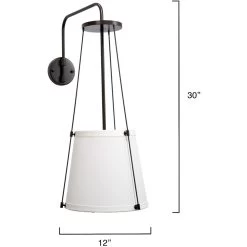 California 1 Light 12 Inch Oil Rubbed Bronze Wall Sconce Wall Light 9 California 1 Light 12 Inch Oil Rubbed Bronze Wall Sconce Wall Light -Jamie Young Co Shop 4cali obow 2